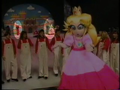 The error where Mario and Luigi are visible in the background before they appear in the story