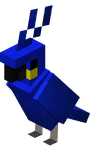 A parrot from Minecraft