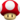 Artwork of a Mushroom from New Super Mario Bros., also reused for the Mushroom in Mario Kart Wii