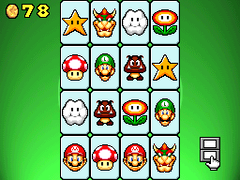Cards available in the Memory Match minigame between 10 and 14 stars (Touch screen only)