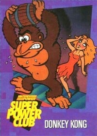 One of the Power Challenge Trading Cards