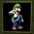 Picture of Luigi from an opinion poll on ghost hauntings from Luigi's Mansion 2 HD for the Nintendo Switch
