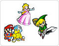 Mario characters foam wall set