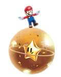 Mario balancing on a Rolling Ball