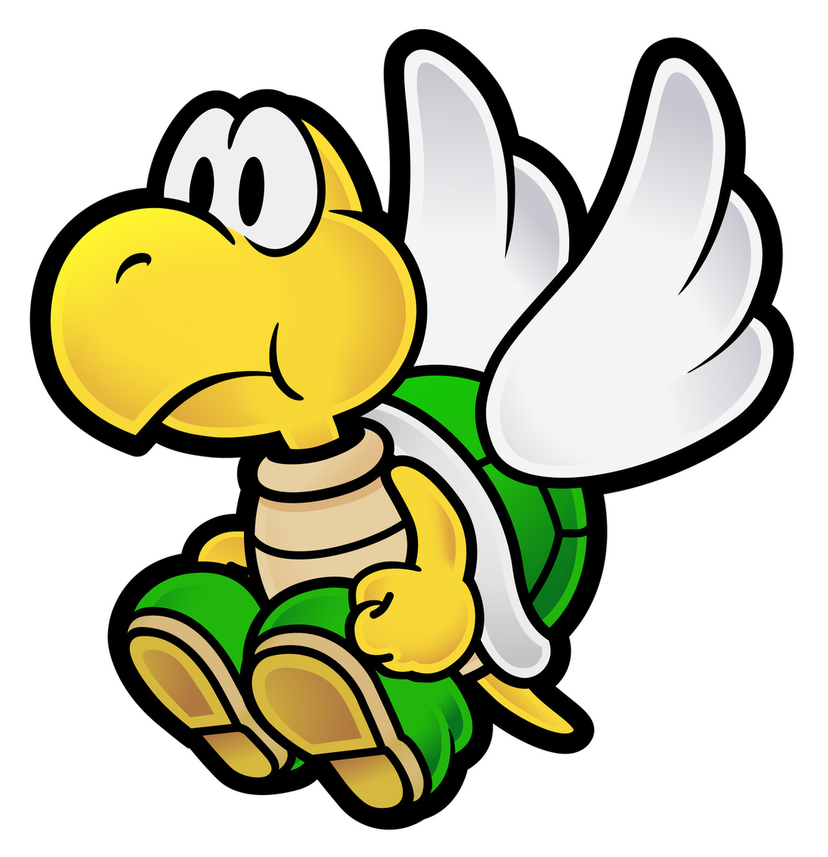 File:SPM Paratroopa.png - Super Mario Wiki, the Mario encyclopedia
