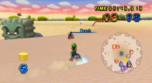 Thwomp Desert during gameplay