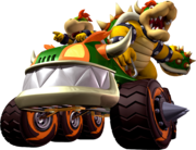Artwork of Bowser and Bowser Jr. for Mario Kart: Double Dash!!