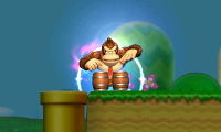 Donkey Kong's Final Smash in Super Smash Bros. for Nintendo 3DS