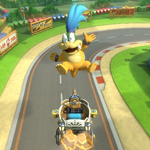 Larry Koopa performs a trick.