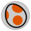 Orange Yoshi's emblem from Mario Kart Tour