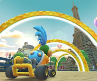 Thumbnail of the Larry Cup challenge from the Valentine's Tour; a Ring Race challenge set on Paris Promenade 2 (reused as the Rosalina Cup's bonus challenge in the Metropolitan Tour)