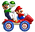 Artwork of Mario and Luigi for Mario Kart: Double Dash!!