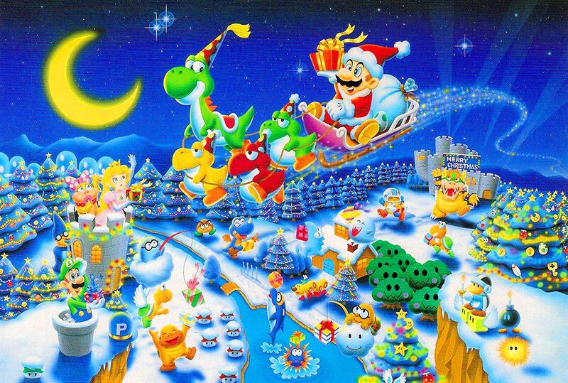 File:Mario Christmas Puzzle Artwork 2.jpg