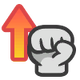 Small icon for the Attack Up status condition in Paper Mario: The Thousand-Year Door (Nintendo Switch)