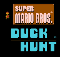 The game select screen in Super Mario Bros./Duck Hunt