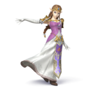 Artwork of Princess Zelda in Super Smash Bros. for Nintendo 3DS / Wii U.