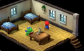 Mario near the Frog Sage's student, as seen in the Nintendo Switch remake