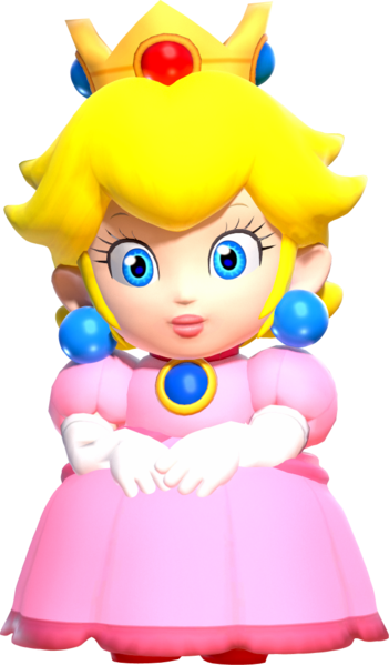 File:Small Peach (render) - Super Mario 3D World.png