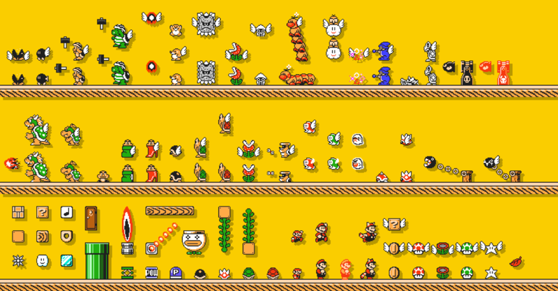 File:Super Mario Maker - Sprites artwork - Super Mario Bros. 3.png