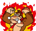 Animated sticker of Donkey Kong.