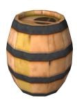 Artwork of a Barrel from Super Smash Bros. Brawl.