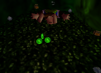 A set of green Banana Coins in Gloomy Galleon.