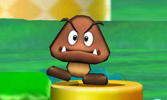 A Goomba in Super Smash Bros. for Nintendo 3DS