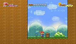 Last treasure chest in Lineland Road of Super Paper Mario.