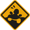 A sticker from Mario Kart World