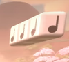 Note Blocks appearing in the background of Mario Kart World
