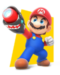 Artwork of Mario in Mario + Rabbids Kingdom Battle.