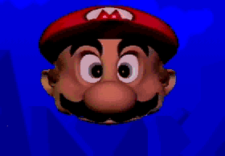 The floating Mario head as seen in Mario Teaches Typing 2.
