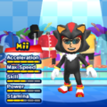 Shadow the Hedgehog Mii Costume in the game Mario & Sonic at the London 2012 Olympic Games for the Wii.