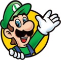 Icon of Luigi waving
