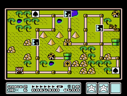 The image for "World 2 Map (Desert Land)" from Super Mario Bros. 3 on Nintendo Music