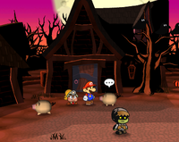 A Twilighter-turned pig in the west of Twilight Town.