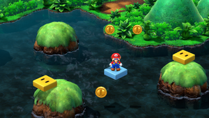 Third and fourth 10-Coins found in the first scene of Rose Way of Super Mario RPG.