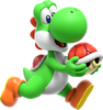 Artwork of Yoshi from Super Mario Bros. Wonder.