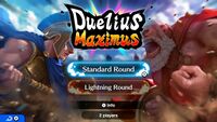 The title screen to Duelius Maximus