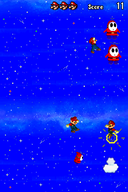 Bounce and Trounce in Super Mario 64 DS (left) and New Super Mario Bros. (right)