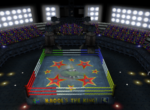 The boxing arena from Donkey Kong 64