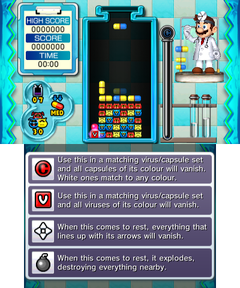 Advanced Stage 18 of Miracle Cure Laboratory in Dr. Mario: Miracle Cure