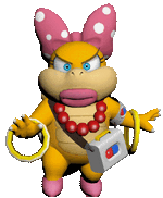 Animated image of Dr. Wendy from Dr. Mario World