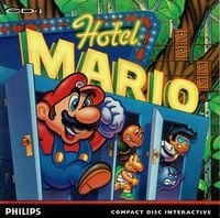 The front cover for Hotel Mario's North American release