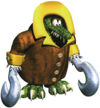 Artwork of a Krook in Donkey Kong Country 2.