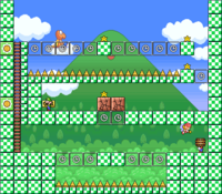 Level 3-2 map in the game Mario & Wario.