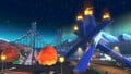 View of the Olympics Cauldron and Lions Gate Bridge in Mario Kart 8 Deluxe