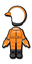 Orange Mii racing suit from Mario Kart 8 Deluxe