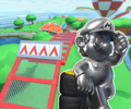 The course icon of the Trick variant with Metal Mario