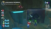 A Move Boost item in a cave on Pristine Peaks.